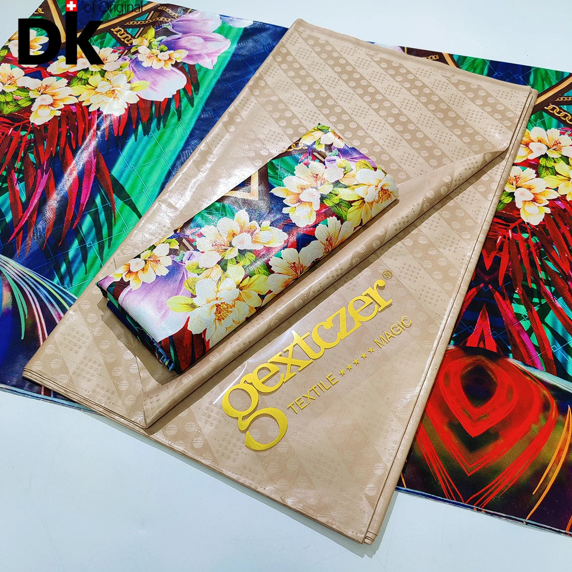 2.5 Yards Prints Baizn With 2.5 Yards Plain Bazin Perfect Match For African Guinea Women Wedding Party Dress Sewing Basin Fabric