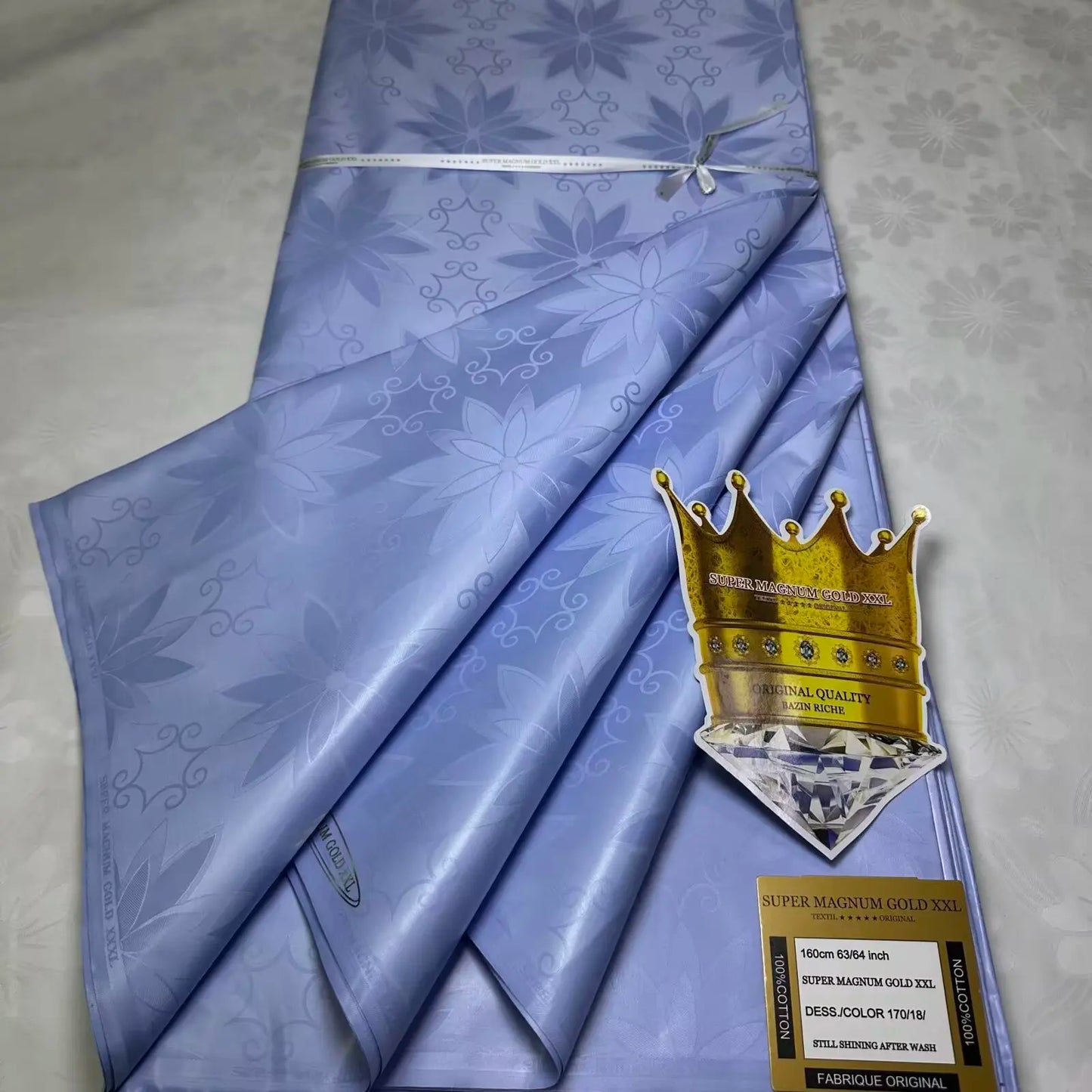 5 Meters Perfumed African Bazin Brocade Fabrics for Dress 100% Cotton Team Bazin Riche Brode Jacquard Material for Clothes 16A91