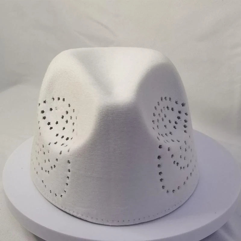 Men's Fashionable Prayer Caps Soft Breathable Taqiyah Hat for Religious Festival