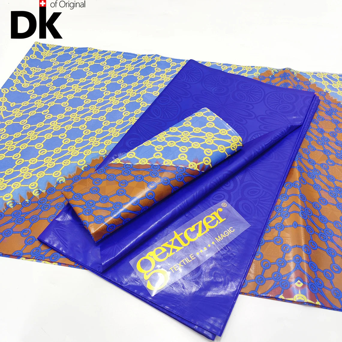 2.5 Yards Prints Baizn With 2.5 Yards Plain Bazin Perfect Match For African Guinea Women Wedding Party Dress Sewing Basin Fabric