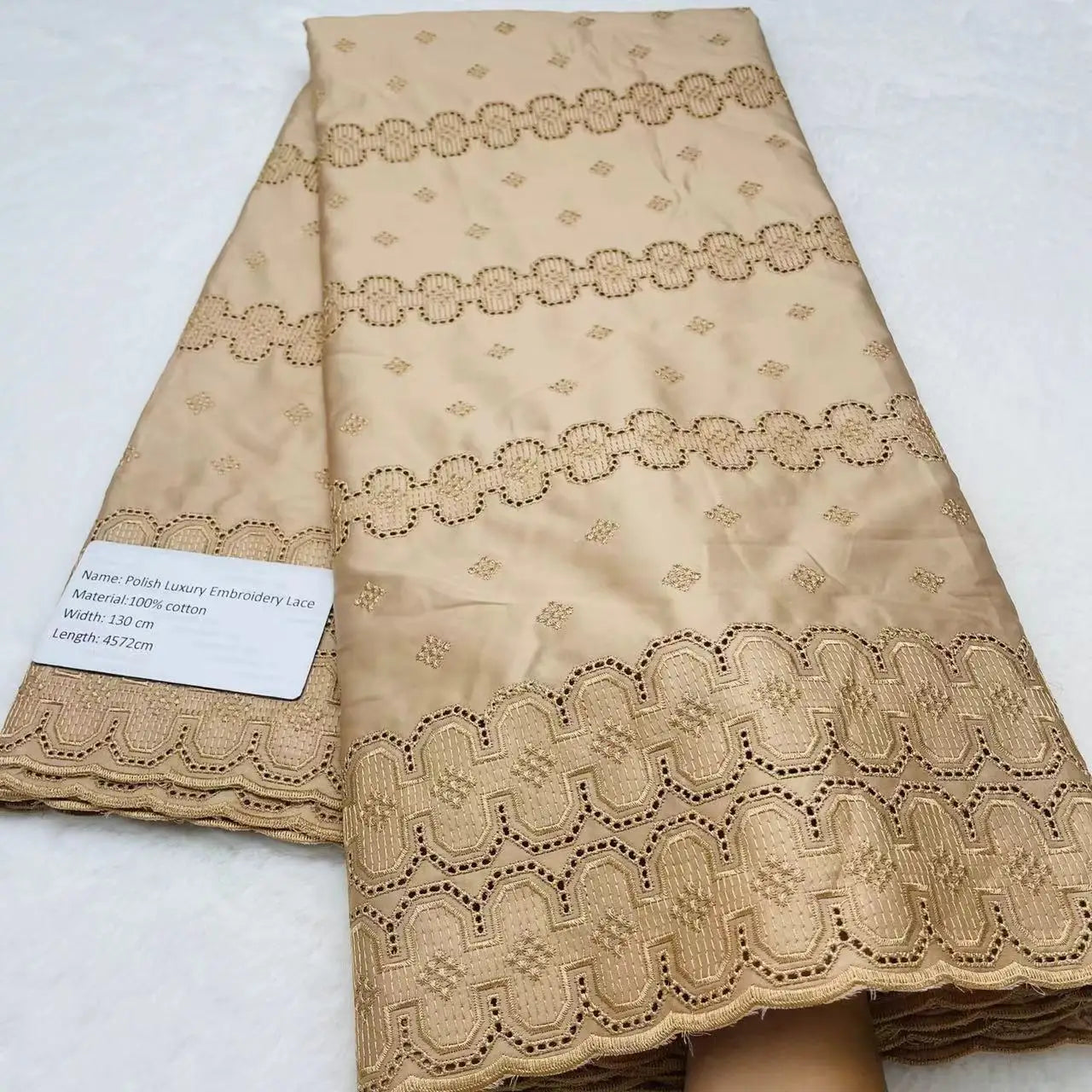 5 Yards High-end African Momen/Men Lace Fabric Tribute Silk Lace Swiss 100% Cotton Lace In Switzerland Fabric For Dress TV1219-3