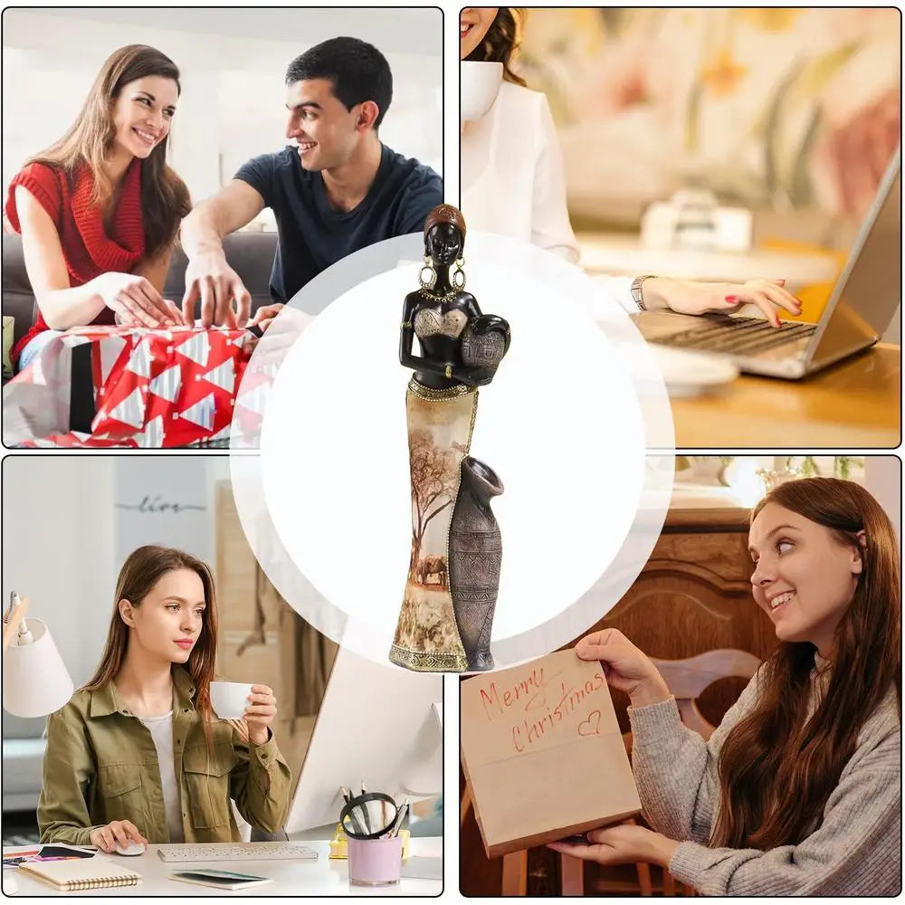 African Figurines Home Decor African Statues And Sculptures Elegant African Art Piece Home Sophisticated African Decor Chic