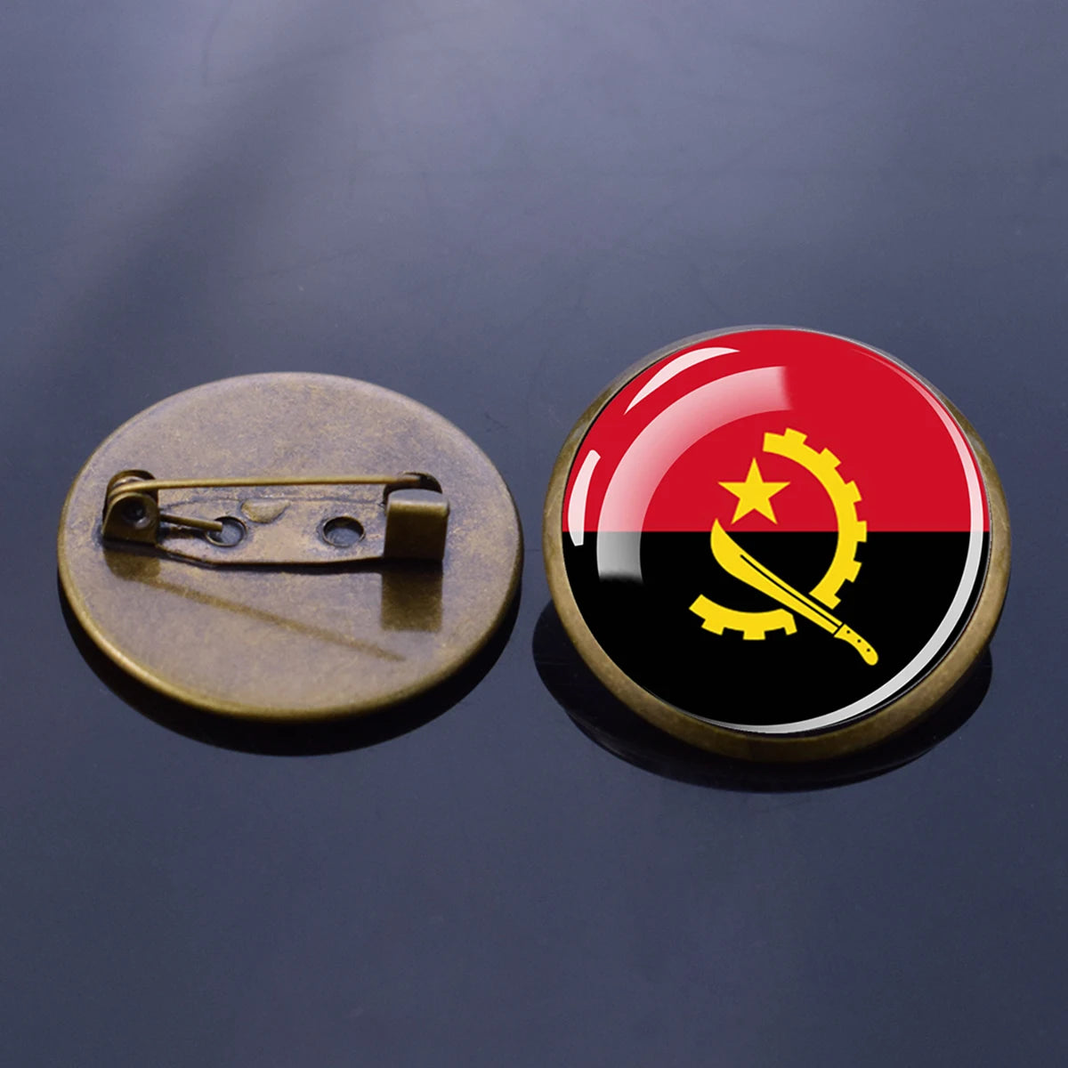 African Country National Flag Brooch Pins Algeria South African Morocco Egypt Nigeria Flags Badge