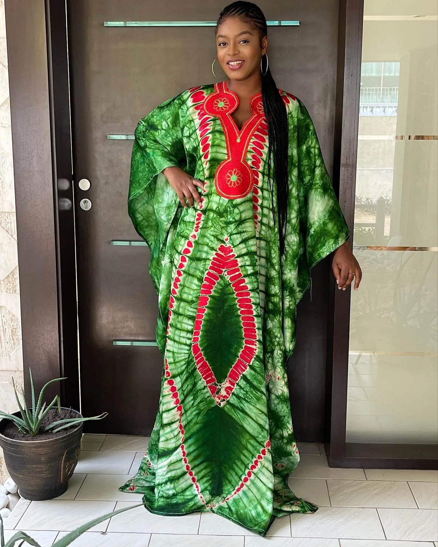 African Dresses For Women Tie Dyed Dashiki Embroidery Design Couple Fashion Elegant Dress With Scarf