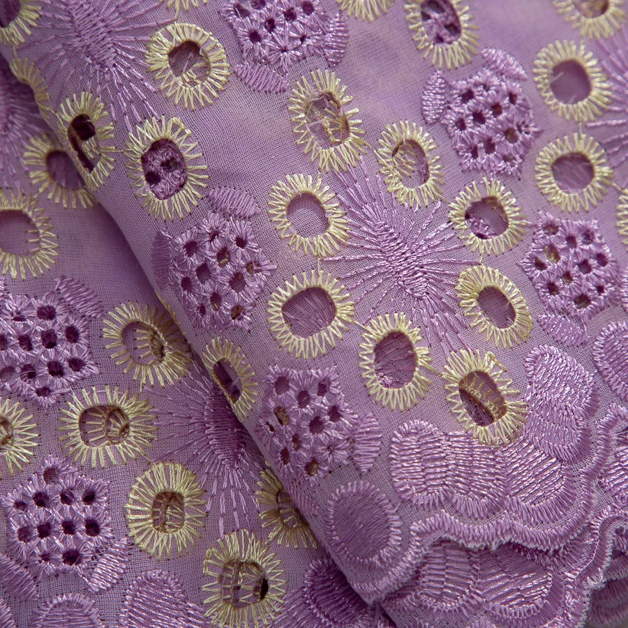 Swiss Voile Lace Fabric 2025 High Quality African Nigerian Embroidery Cotton Lace Fabric For Sewing Women Party DIY Dresses 4369