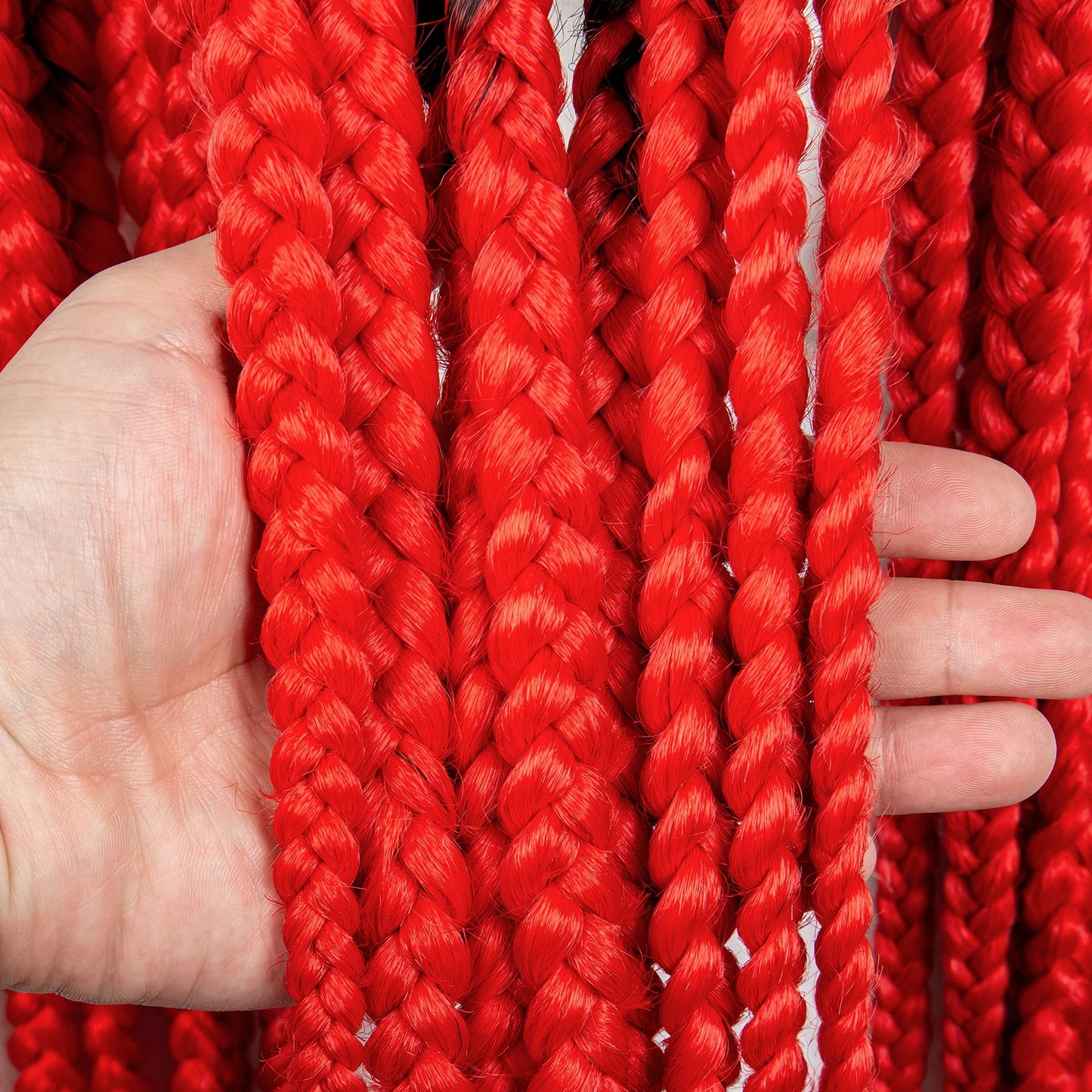 HD Full Lace Braided Wigs for Black Women Box Braids Synthetic Lace Front Wig Big Square Knotless Box Braids With Baby Hair