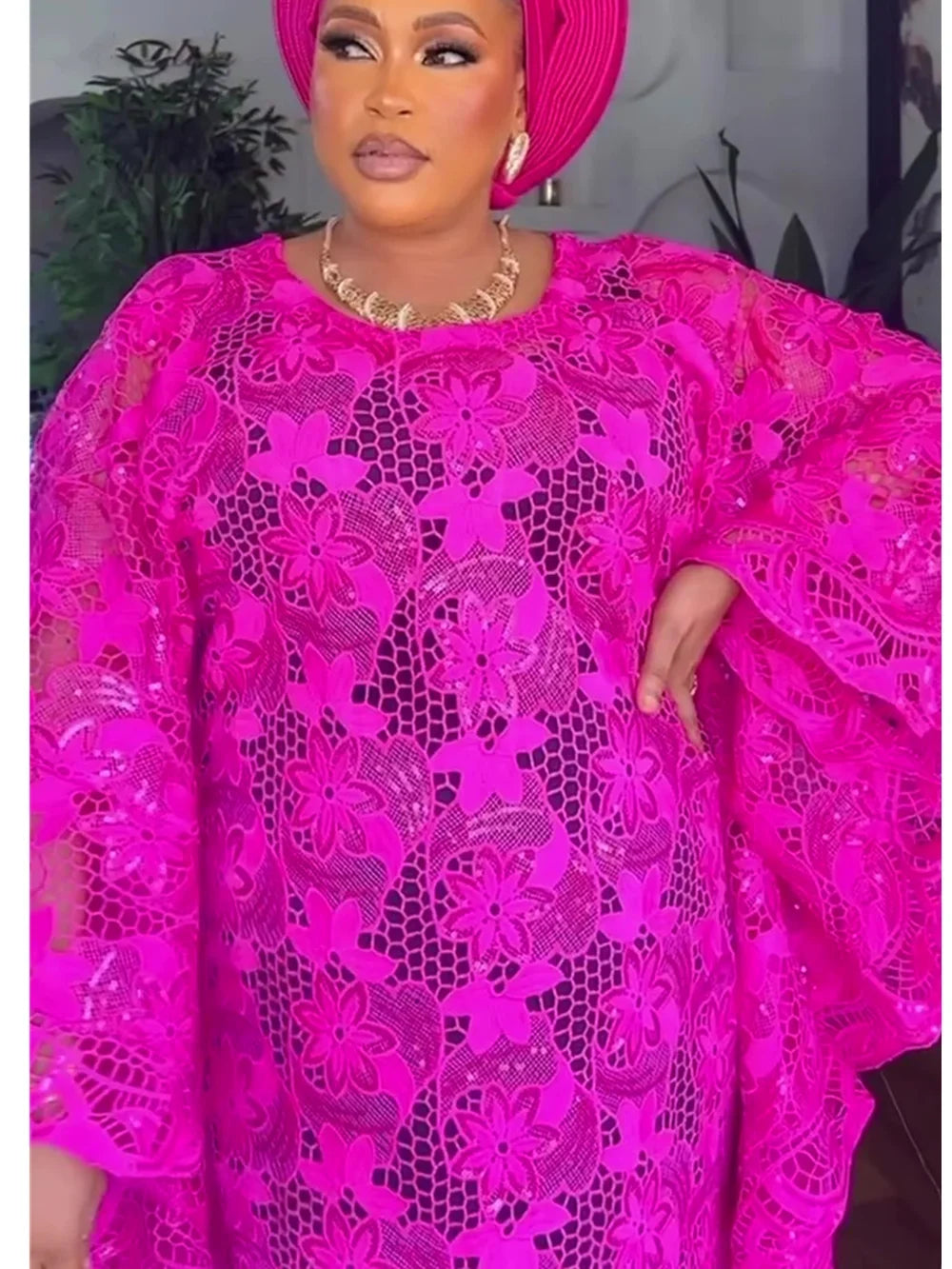 Elegant African Dresses for Women Muslim Fashion Boubou Abayas Robe Dashiki Ankara Lace Outfits Evening Gown Kaftan Maxi Dress