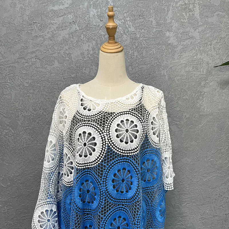 African Party Dresses for Women Elegant Lace Africa Clothing New Muslim Fashion Abayas Dashiki Robe Kaftan Long Maxi Dress 2023