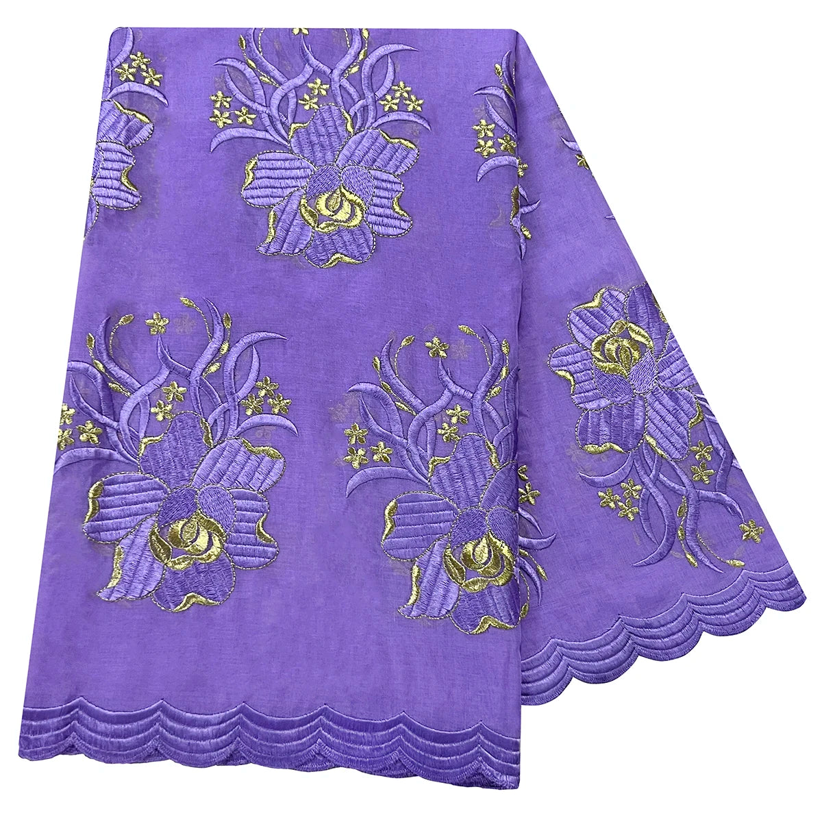 High Quality 100% Cotton Fabric Rayon Cotton Thread Eembroidered Scarf African Women Hijab Muslim Scarf Dubai Excellent Style