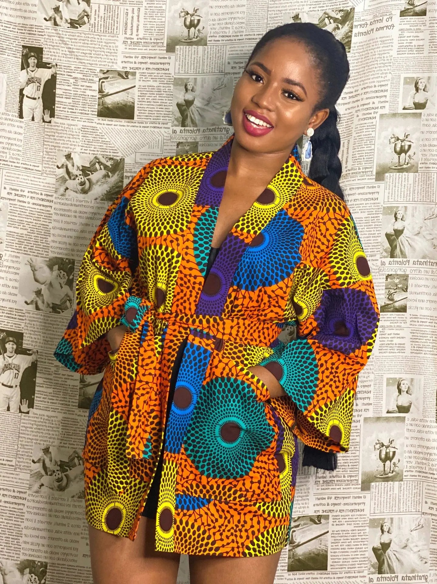 African Dresses For Women Fashion Kimono Cardigan Coat Traditional Floral Print Rich Bazin Vestidos Dashiki Party African Skirts