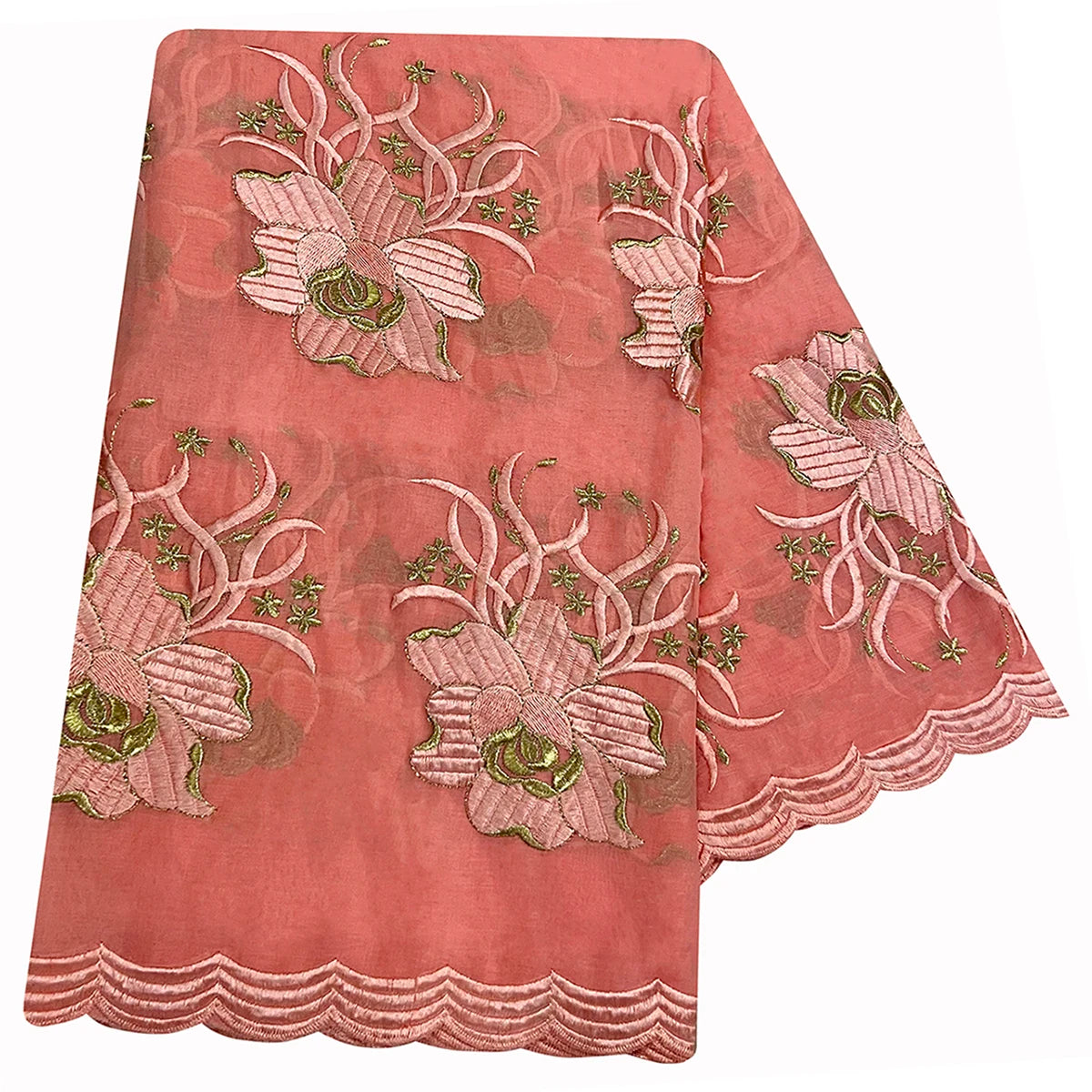 High Quality 100% Cotton Fabric Rayon Cotton Thread Eembroidered Scarf African Women Hijab Muslim Scarf Dubai Excellent Style