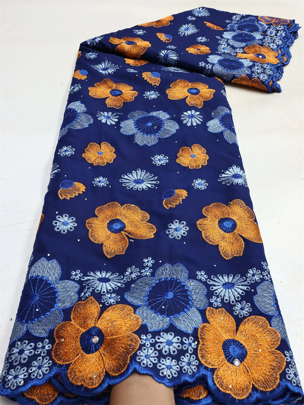 African Cotton Lace Fabric Swiss Voile Lace In Switzerland Hot Sale Nigerian Lace Fabric For Sewing Women Evening Party Dresses