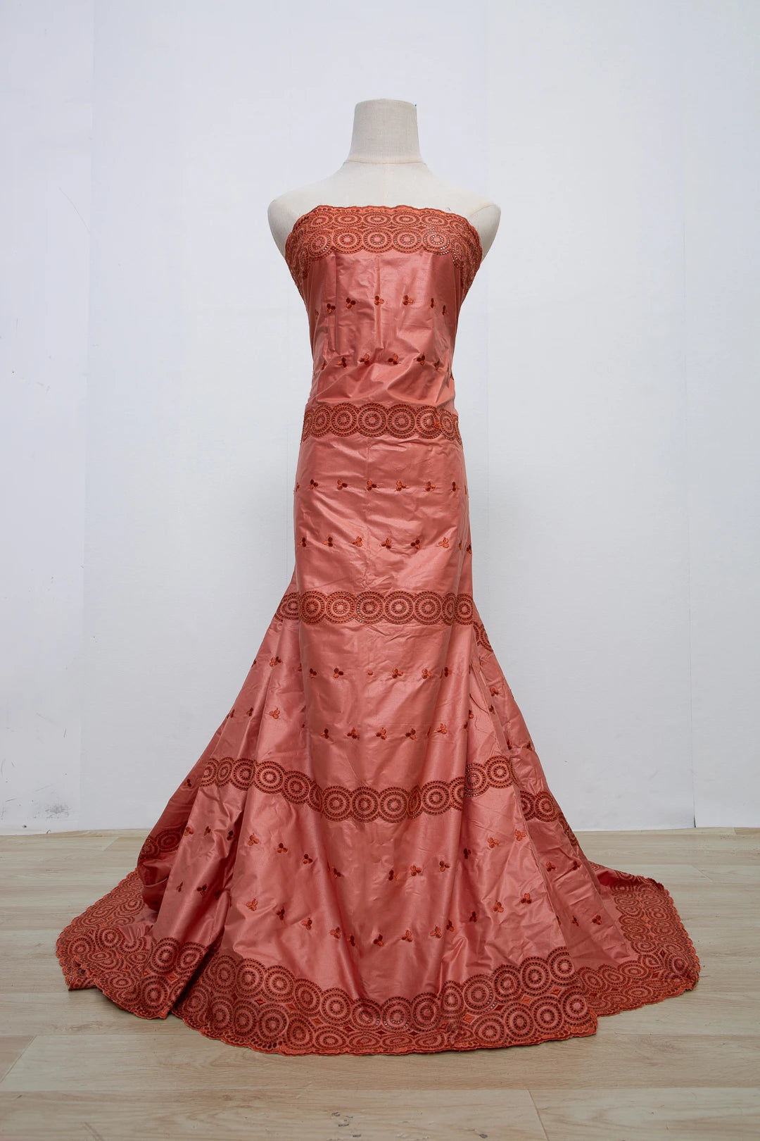 Luxury African Fabric Austria Cotton Polished Lace High Quality Atiku Fabric 5Yards For Men Traditional Robe Suit Material F4255