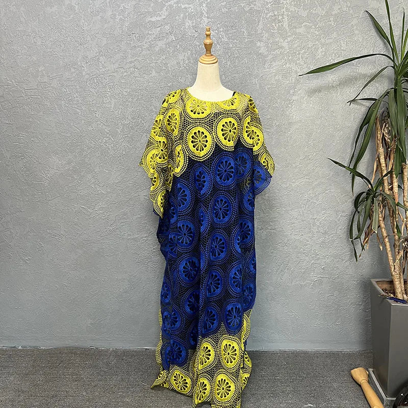 African Party Dresses for Women Elegant Lace Africa Clothing New Muslim Fashion Abayas Dashiki Robe Kaftan Long Maxi Dress 2023