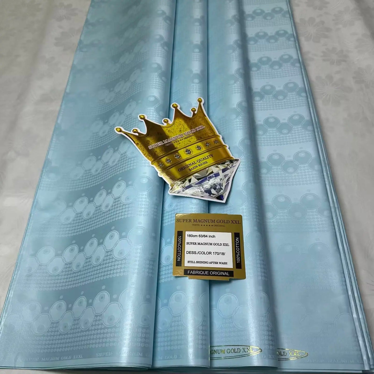 5 Meters Perfumed African Bazin Brocade Fabrics for Dress 100% Cotton Team Bazin Riche Brode Jacquard Material for Clothes 16A91