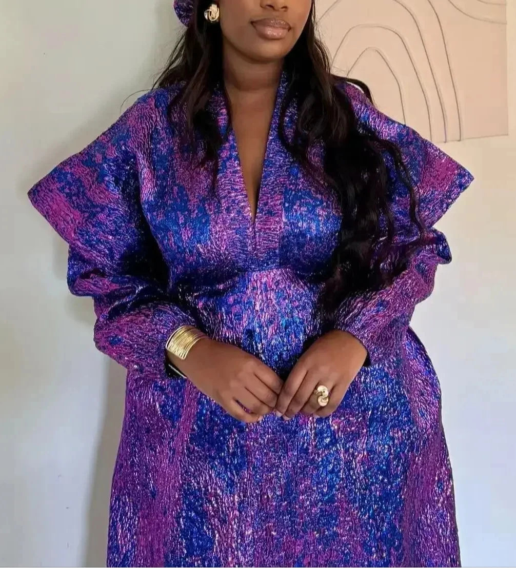 African Dresses for Women 2025  Traditional Africa Clothing Dashiki Ankara Outfit Gown Abayas Robe Muslim Kaftan Maxi Long Dress