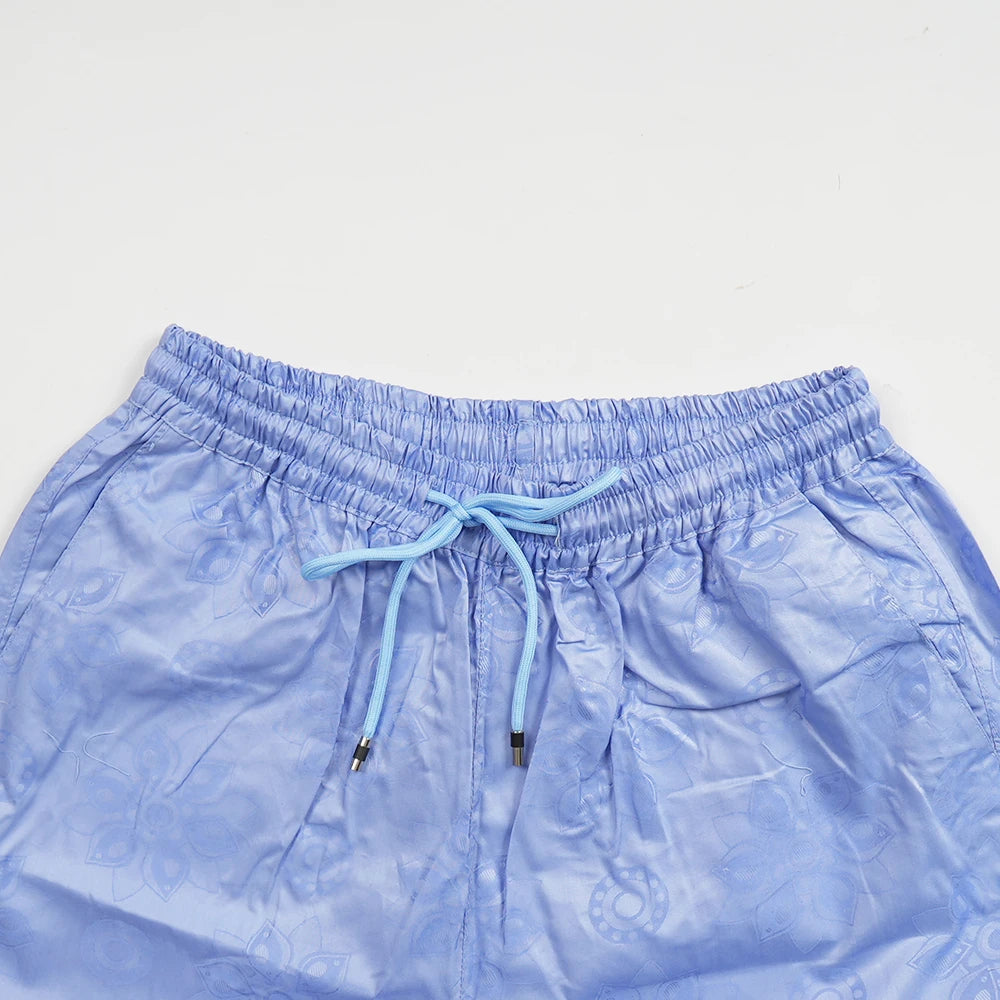 African Clothes Embroidery Blue Gown Plus Size For Men Elegant Party Wedding Thobe 3 PC Top and Pants Suits Set Daily Wear 2025