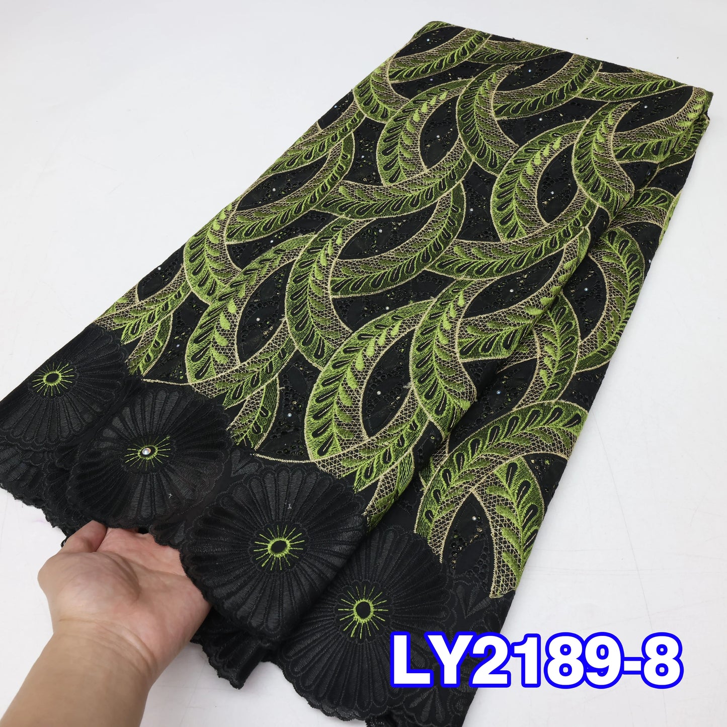 2024 High Quality Swiss Voile Lace Fabric African Cotton 5 Yards African Mesh Embroidery Lace Fabrics For Wedding Dress