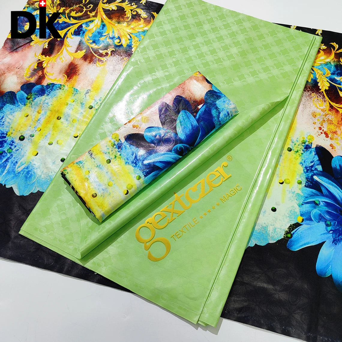 2.5 Yards Prints Baizn With 2.5 Yards Plain Bazin Perfect Match For African Guinea Women Wedding Party Dress Sewing Basin Fabric