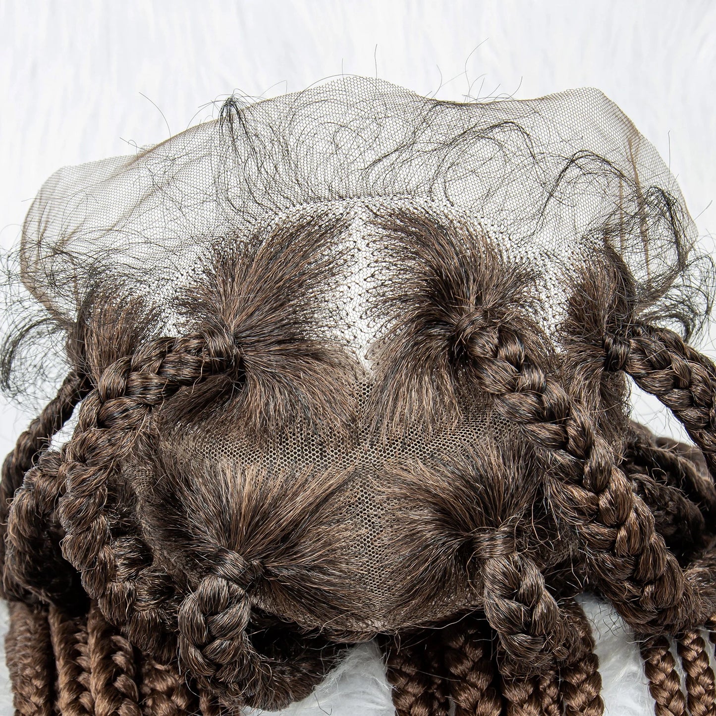 HD Full Lace Braided Wigs for Black Women Box Braids Synthetic Lace Front Wig Big Square Knotless Box Braids With Baby Hair