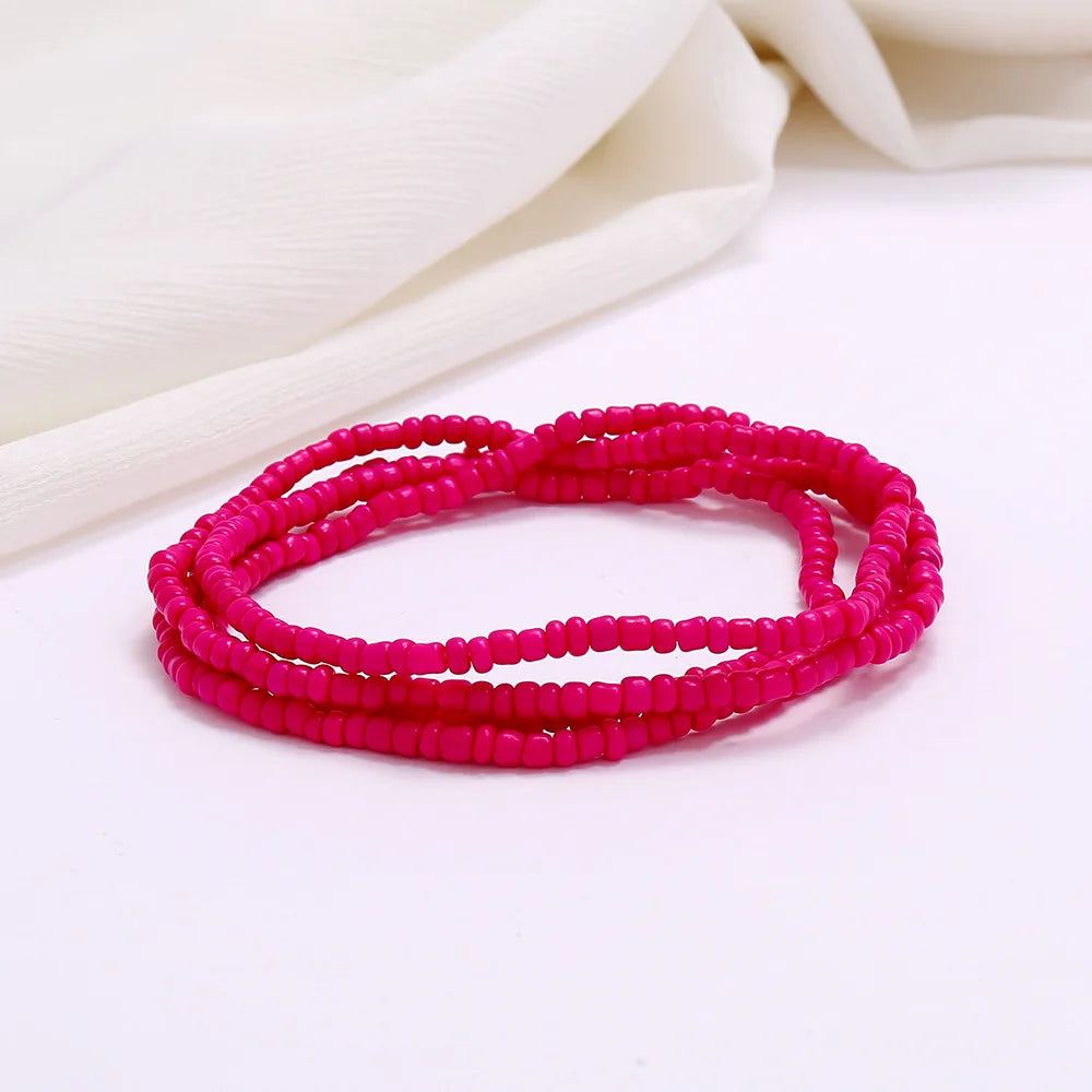 Waist Beads for Weight Loss Stretchy African Waist Beads for Women Belly Beads Chain Plus Size with String and Charms