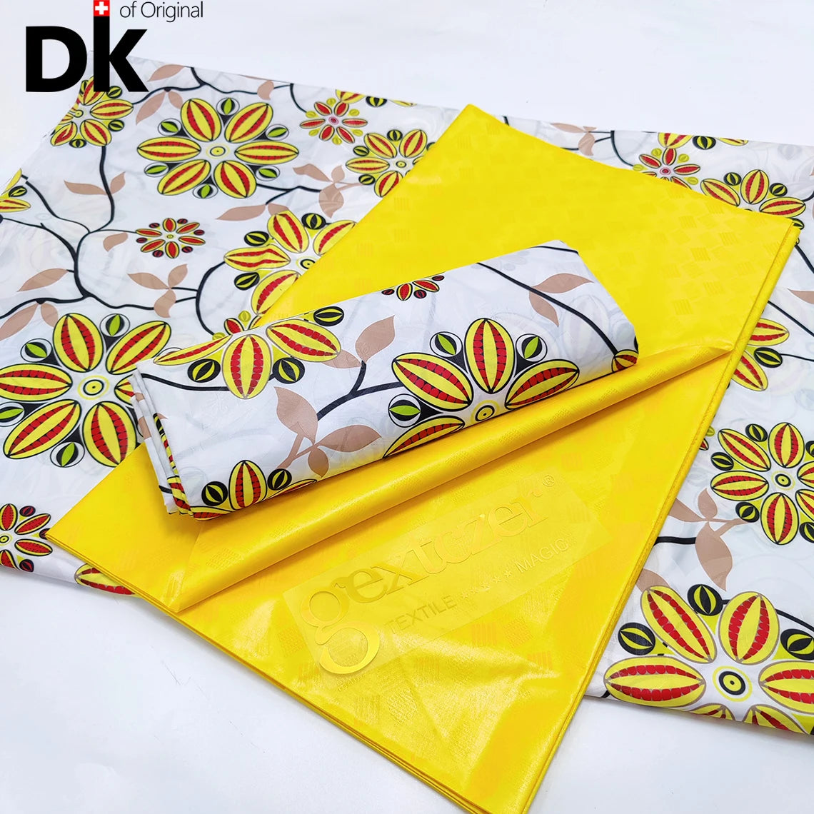 2.5 Yards Prints Baizn With 2.5 Yards Plain Bazin Perfect Match For African Guinea Women Wedding Party Dress Sewing Basin Fabric