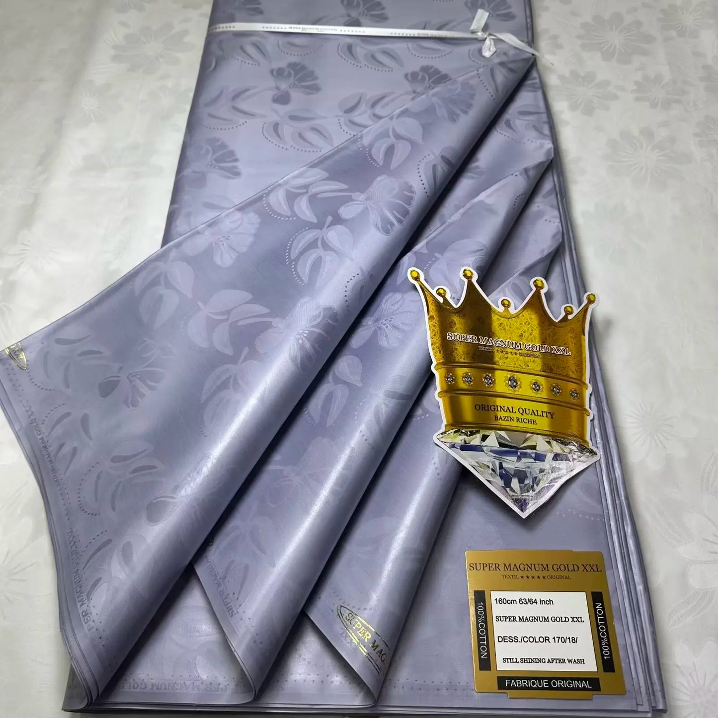 5 Meters Perfumed African Bazin Brocade Fabrics for Dress 100% Cotton Team Bazin Riche Brode Jacquard Material for Clothes 16A91