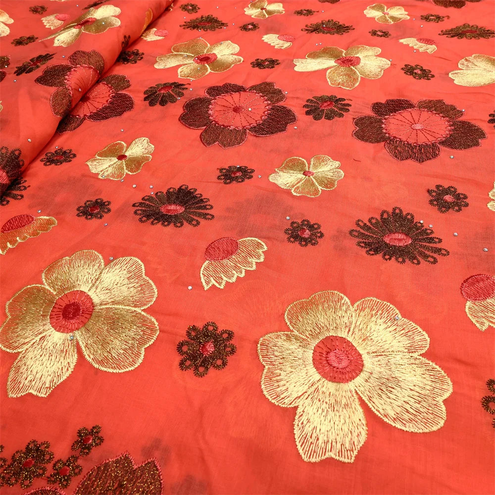 African Cotton Lace Fabric Swiss Voile Lace In Switzerland Hot Sale Nigerian Lace Fabric For Sewing Women Evening Party Dresses