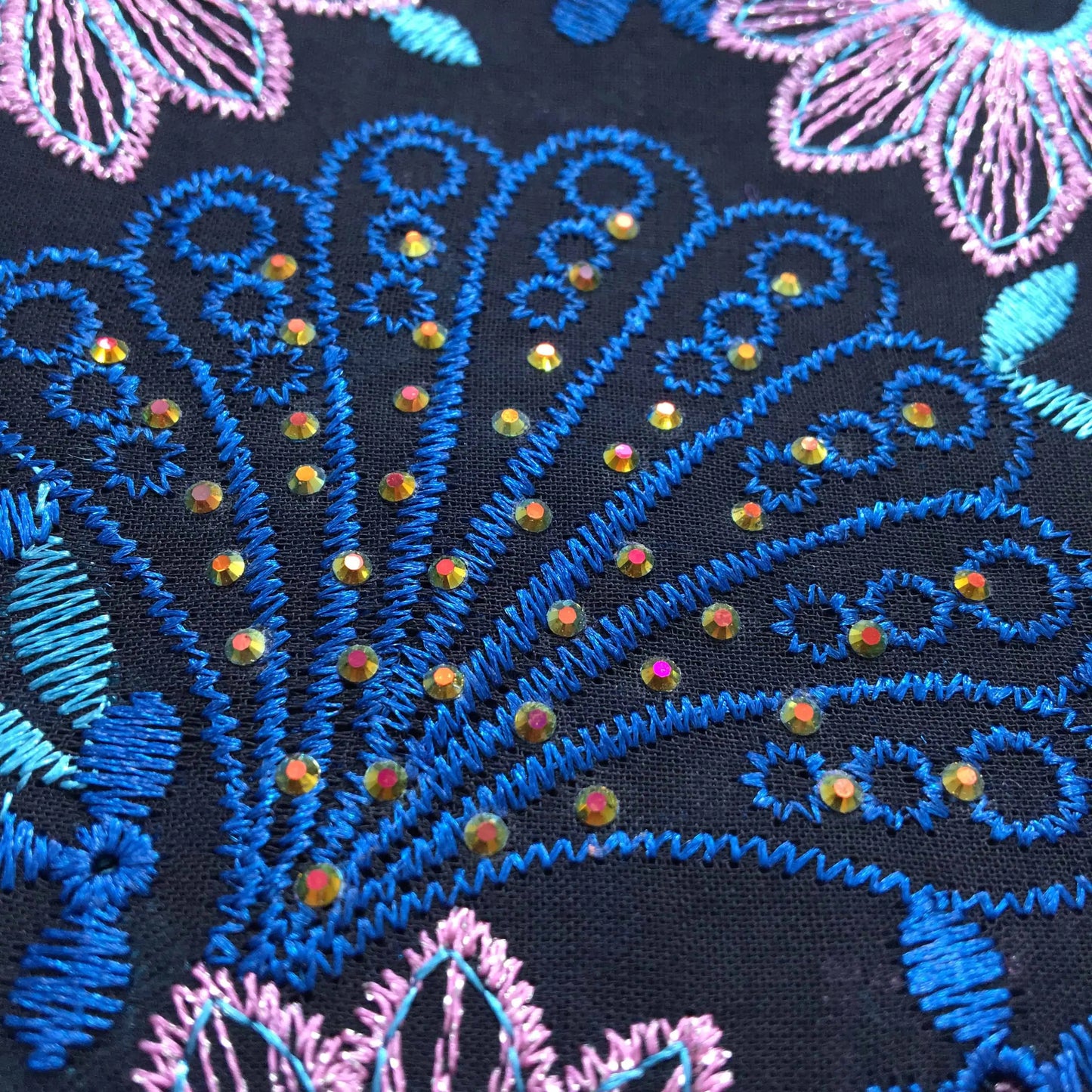 2024 African Cotton Lace Fabric High Quality Nigerian Stones Cotton Lace Fabric Swiss Voile Lace For Women Wedding Dress TY3806