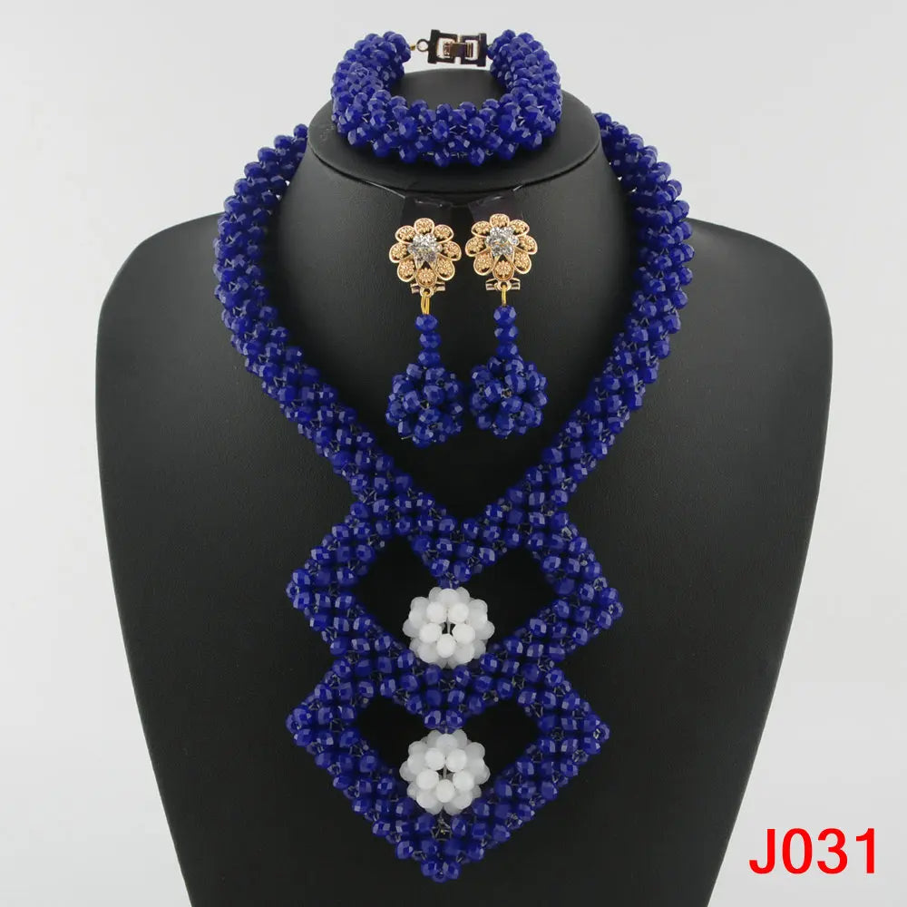 Fashion african coral beads necklace set nigerian wedding african beads jewelry Set