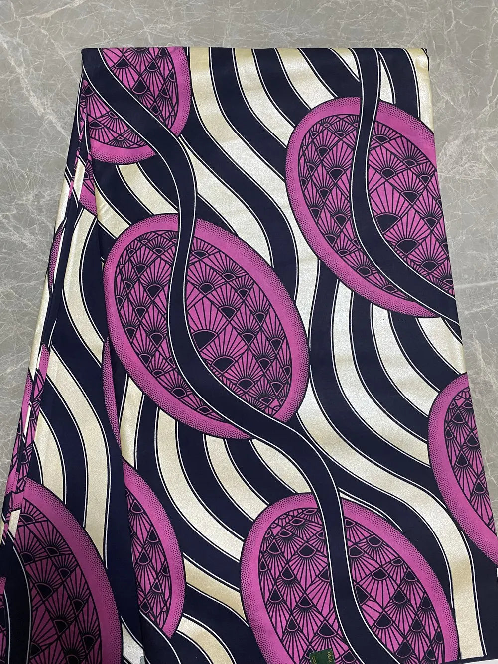 Soft Stuff Cotton Material African Wax Fabric Ankara Golden Printed Kente Super Good Quality Shine New For Sew Wedding Dress