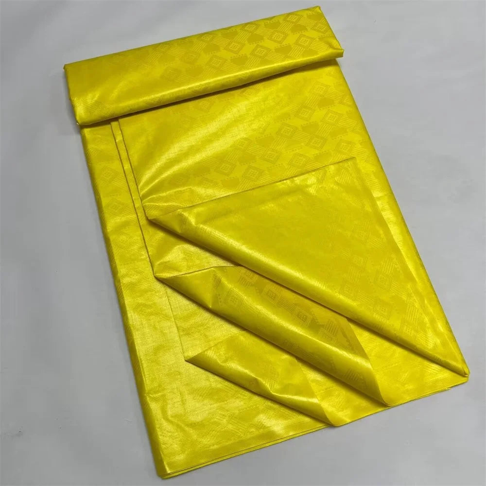 2025 African Bazin Riche Fabric Plain Bazin Brocade Latest 5 Yard African Lace Fabric For Dress