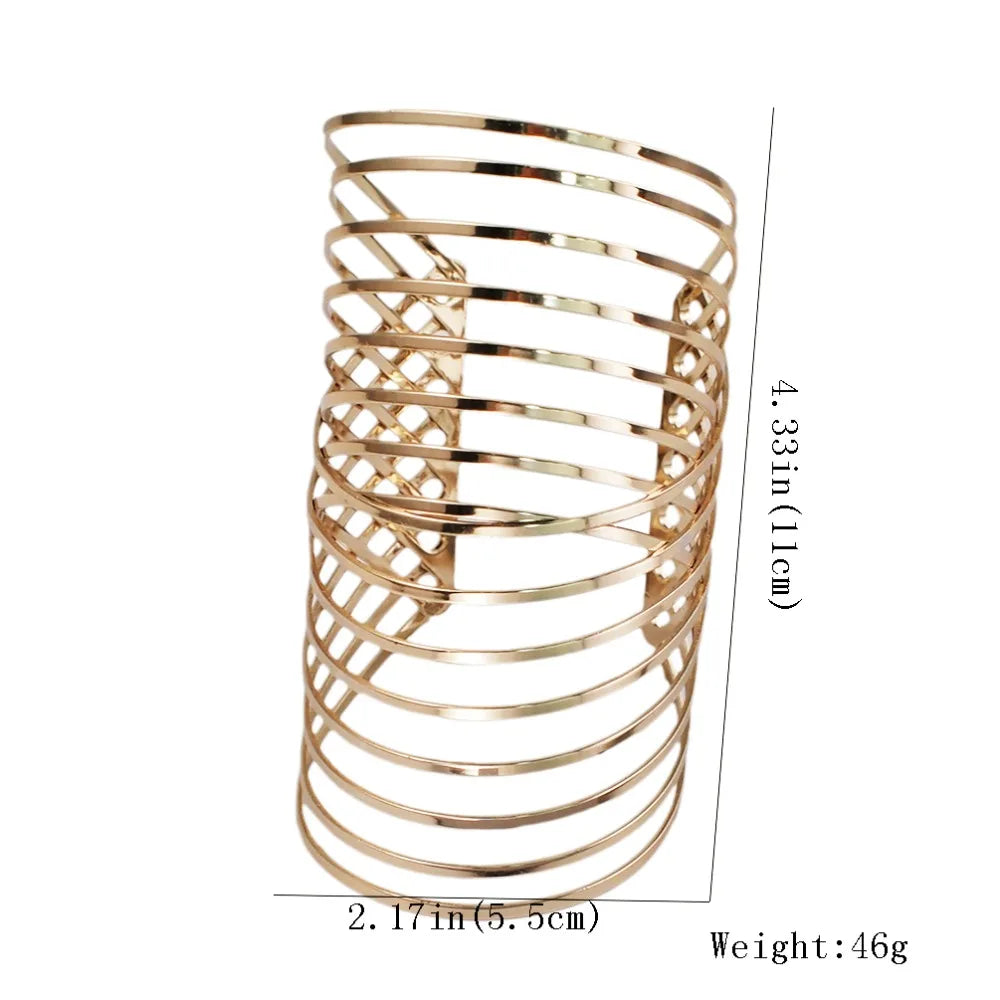 KDLUN African Bib Torques Chokers Necklaces For Women Statement Metal Geometric Collar Necklace Indian Jewelry Boho Design