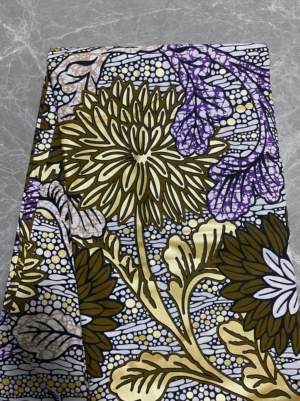 Soft Stuff Cotton Material African Wax Fabric Ankara Golden Printed Kente Super Good Quality Shine New For Sew Wedding Dress