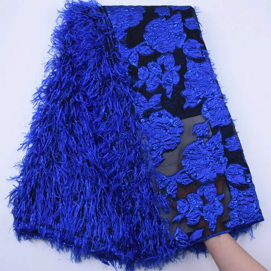African Jacquard Lace Fabric French Net Embroidery Lace 2025 High Quality Nigeria Brocade Fabric For Women Wedding Dresses