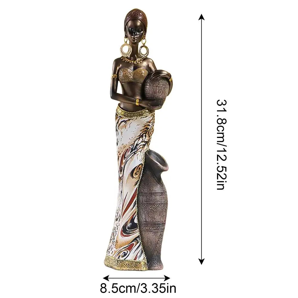 African Figurines Home Decor African Statues And Sculptures Elegant African Art Piece Home Sophisticated African Decor Chic