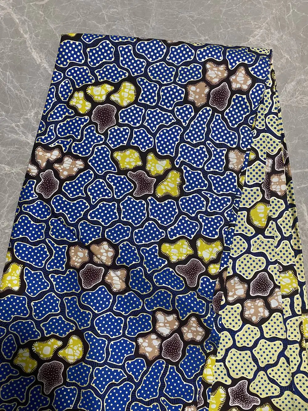 6YARDS African Golden Wax Fabric Real Batik Ankara 100Cotton Material Shine Super Good Quality Wax Kente Pagne Tissu For Uniform