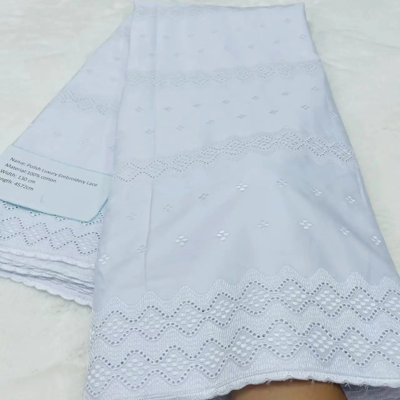 5 Yards High-end African Momen/Men Lace Fabric Tribute Silk Lace Swiss 100% Cotton Lace In Switzerland Fabric For Dress TV1219-3