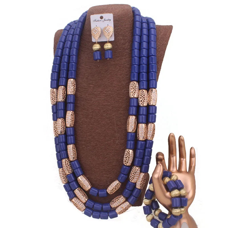 Dudo Artificial Coral Beads Jewelry Set African Nigeria Wedding Jewelry Bracelet Earrings Set 2023 Long Design