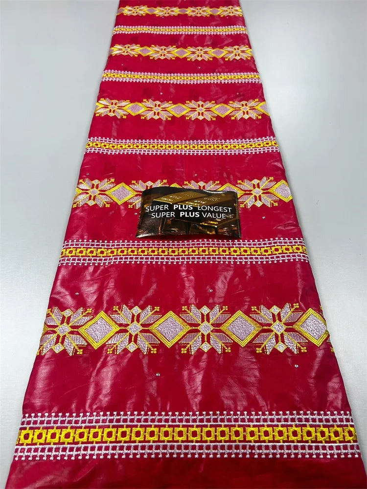 African Bazin Brocade Fabric for Women &Men, 100% Cotton, African, Basain Riche, Wedding, Hot Sale, Fashion, New Arrival,5 Yards