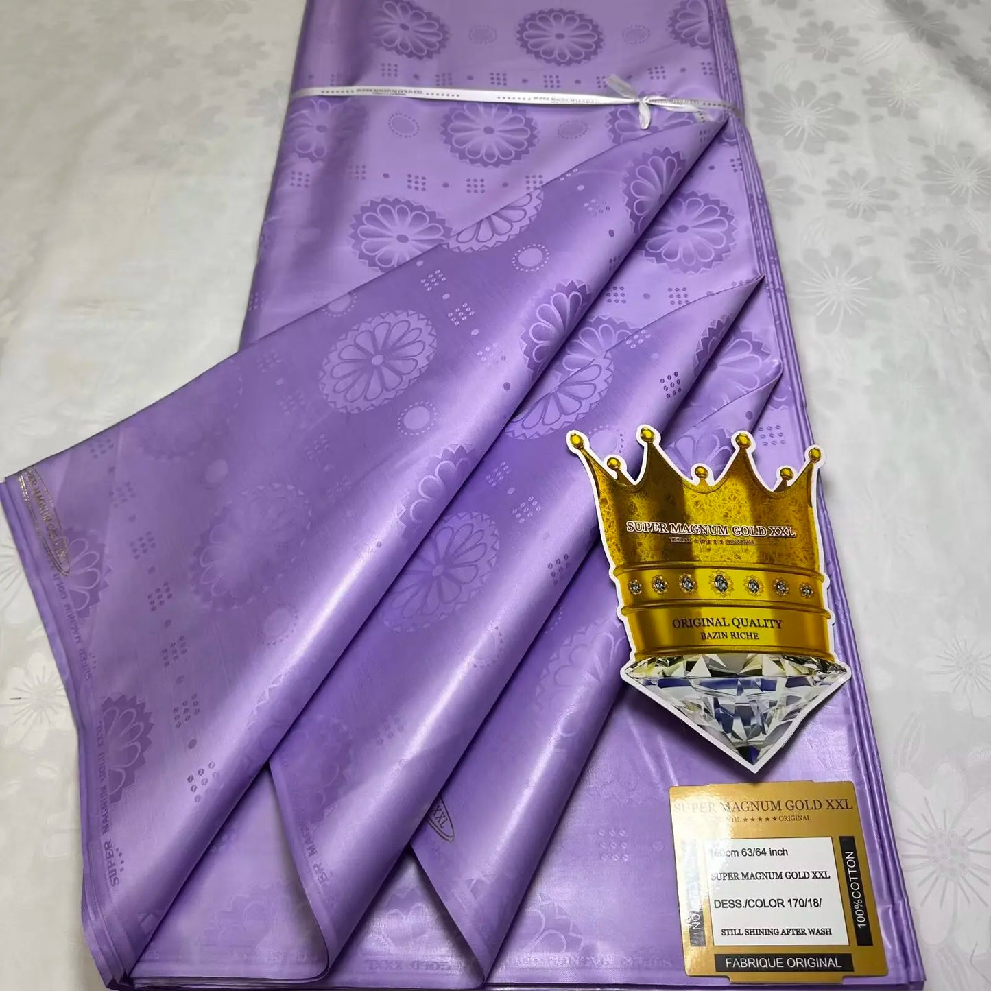 5 Meters Perfumed African Bazin Brocade Fabrics for Dress 100% Cotton Team Bazin Riche Brode Jacquard Material for Clothes 16A91