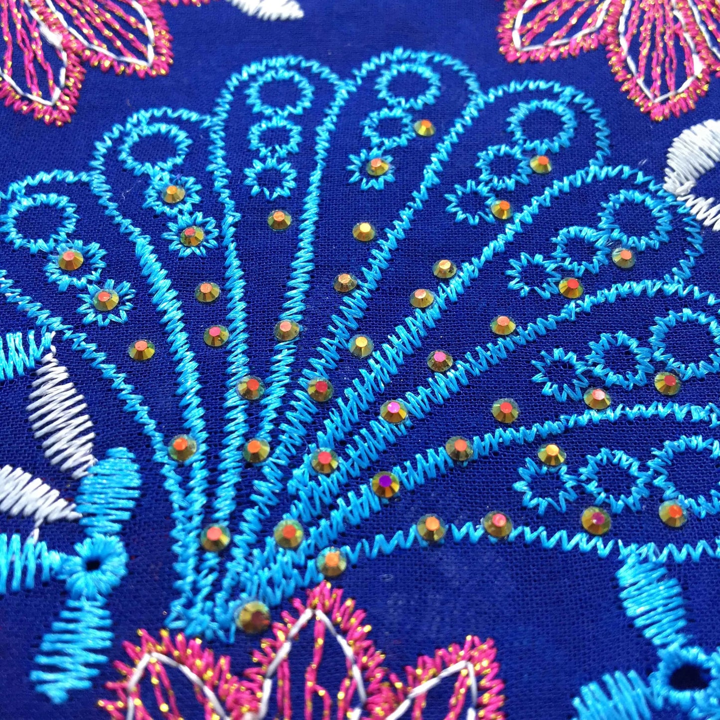 2024 African Cotton Lace Fabric High Quality Nigerian Stones Cotton Lace Fabric Swiss Voile Lace For Women Wedding Dress TY3806