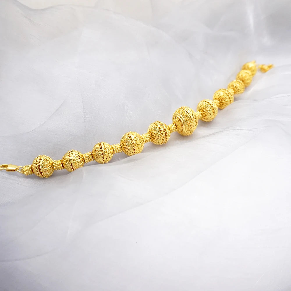 Trendy Nigerian Dubai Gold Color Jewelry Set For Women Tassel Long Chain Bridal Long Necklace Bracelet Earring Ring Wedding Sets