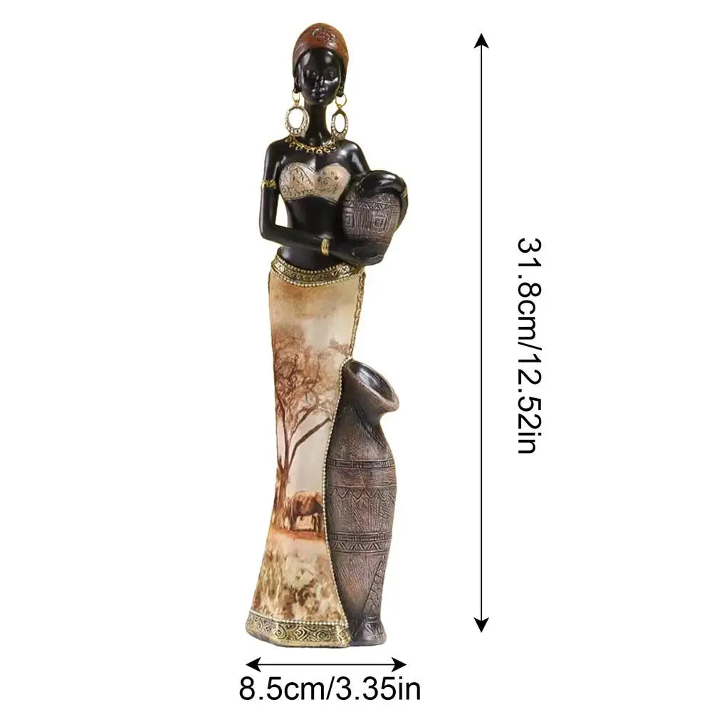 African Figurines Home Decor African Statues And Sculptures Elegant African Art Piece Home Sophisticated African Decor Chic