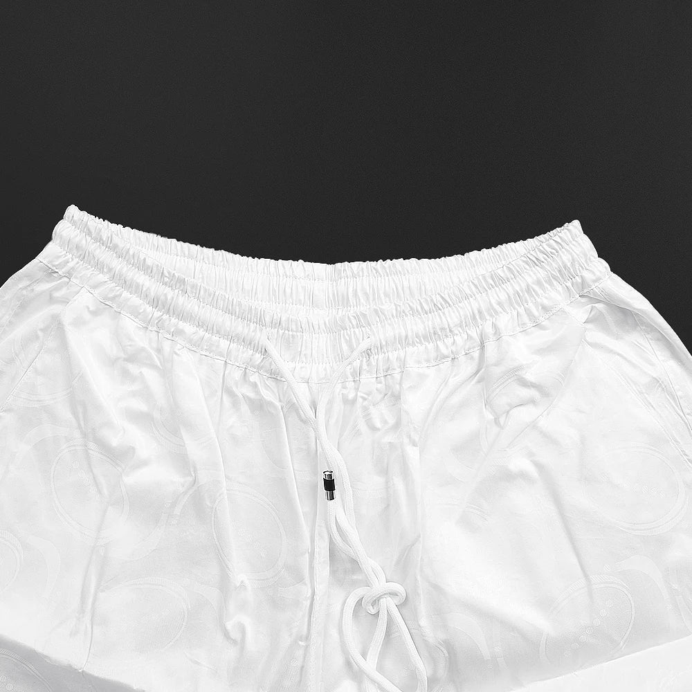 H&D New In African Summer Men's Long Sleeve Suit White Embroidery Dashiki Shirt Pants Sets 3 Pieces Outfits Wedding Party 2025