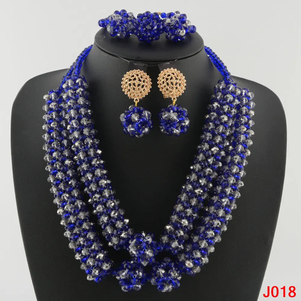 Fashion african coral beads necklace set nigerian wedding african beads jewelry Set