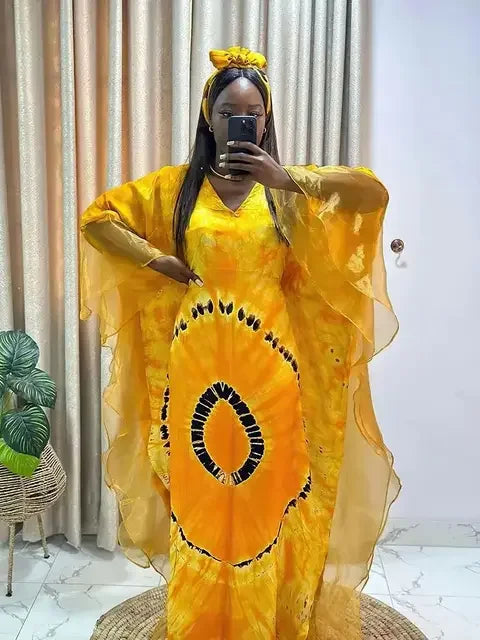 African Dresses for Women Traditional Africa Clothing Dashiki Ankara Outfits Gown Abayas Robe Muslim Kaftan Maxi Long Dress 2024
