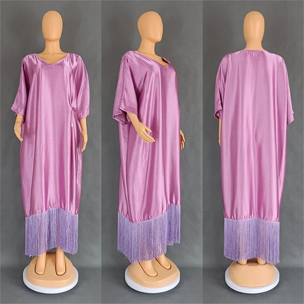 African Dresses for Women Hijab Kaftan Print Loose Boubou Robe Africa Clothes Ankara Dashiki Dubai Abaya Scarf Gown Caftan Dress