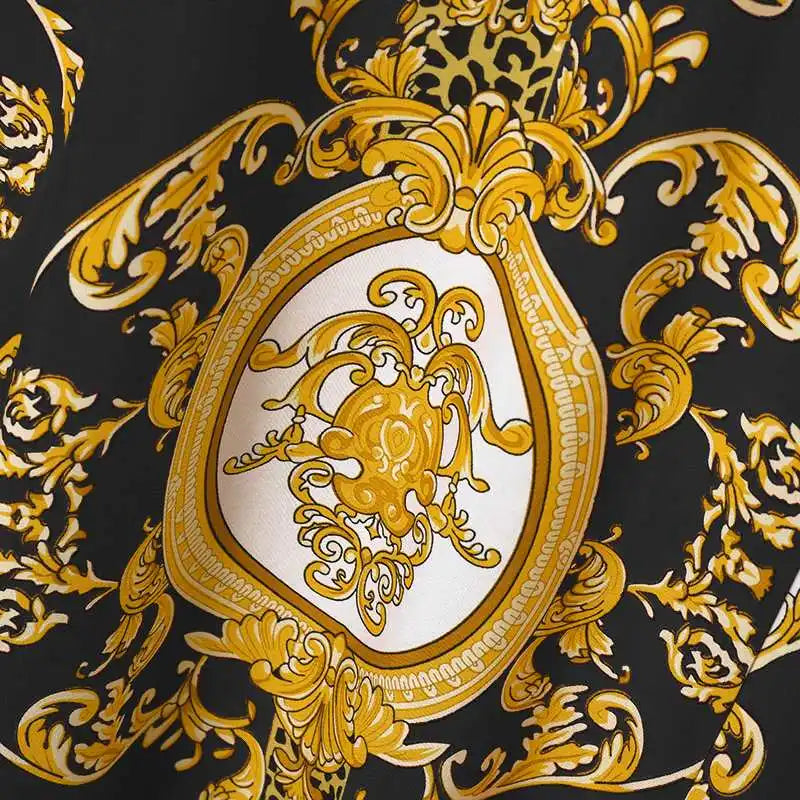 VONDA Plus Size 5XL Elegant Maxi Long Dress 2024 Fashion Satin Dress Sexy Printed Patchwork Bat-wing Sleeve Vestidos Ruffle Robe