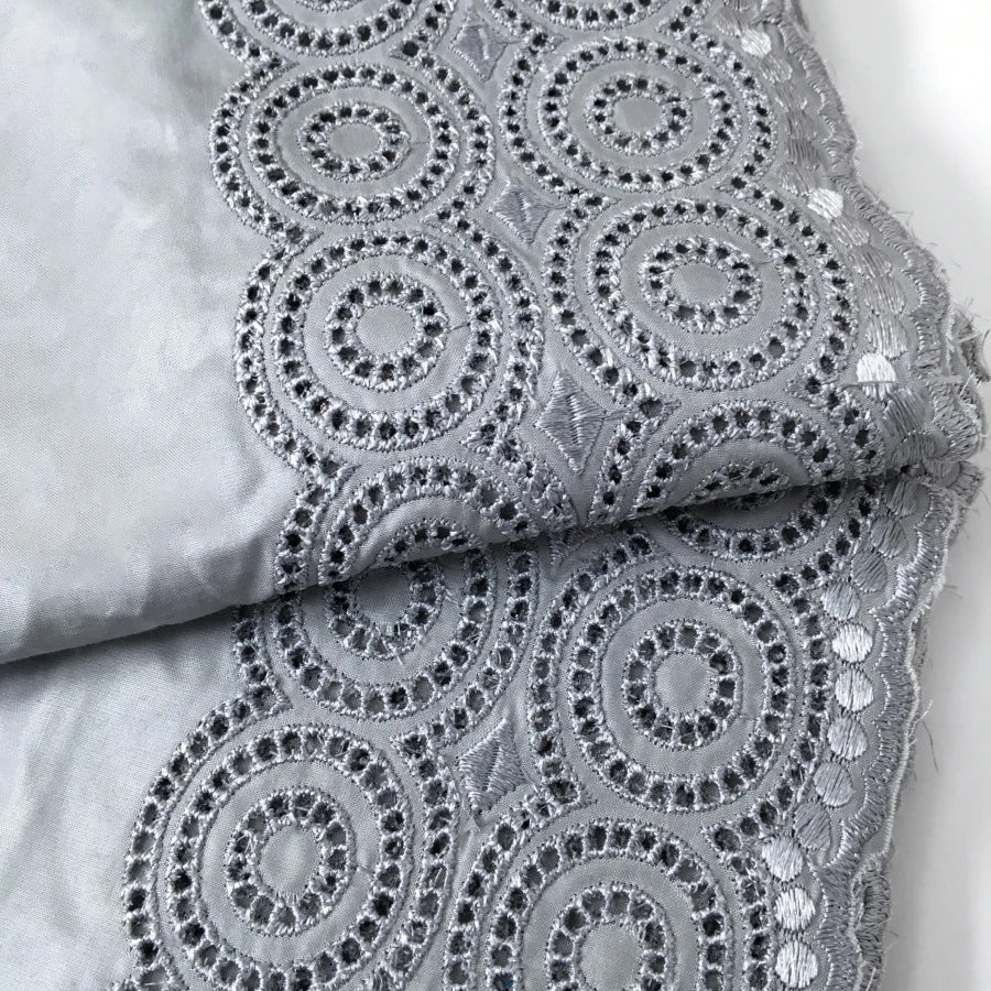 Luxury African Fabric Austria Cotton Polished Lace High Quality Atiku Fabric 5Yards For Men Traditional Robe Suit Material F4255